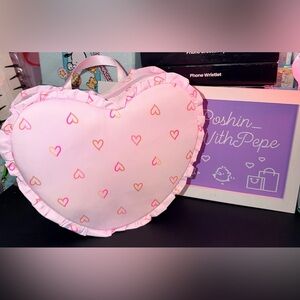 💕NWT Cat & Jack Heart-Shaped Backpack in Pastel Pink